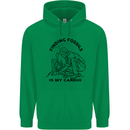 Funny Palaeontology Finding Fossils is My Cardio Mens 80% Cotton Hoodie Irish Green