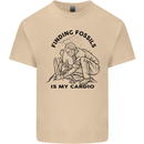 Funny Palaeontology Finding Fossils is My Cardio Mens Cotton T-Shirt Tee Top Sand
