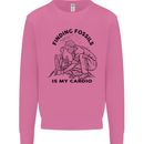 Funny Palaeontology Finding Fossils is My Cardio Mens Sweatshirt Jumper Azalea
