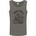 Funny Palaeontology Finding Fossils is My Cardio Mens Vest Tank Top Charcoal