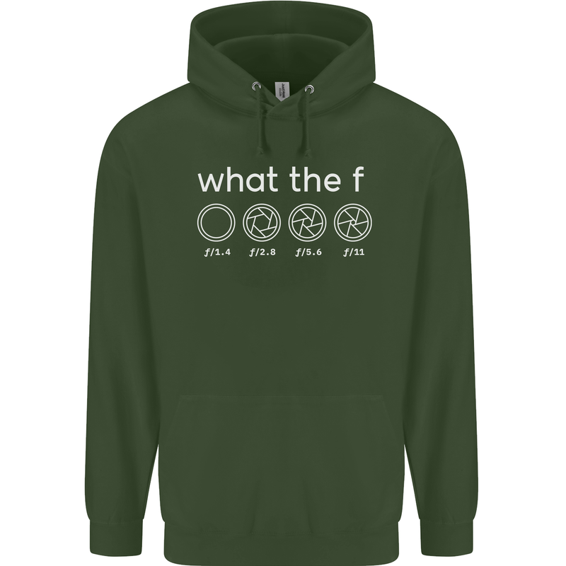 Funny Photographer F Stop Camera Photography Mens 80% Cotton Hoodie Forest Green
