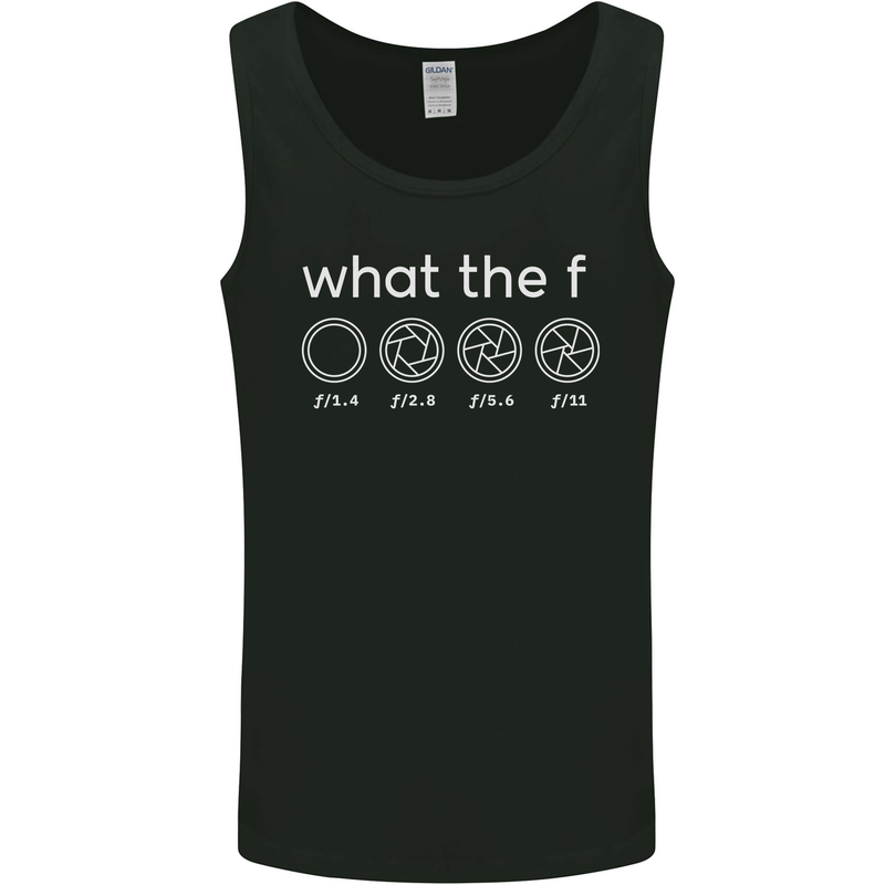 Funny Photographer F Stop Camera Photography Mens Vest Tank Top Black