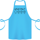 Funny Photography F Stop Camera Lense Cotton Apron 100% Organic Turquoise