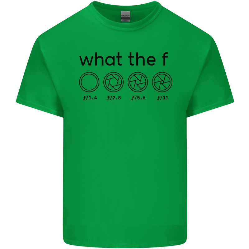 Funny Photography F Stop Camera Lense Kids T-Shirt Childrens Irish Green