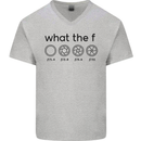 Funny Photography F Stop Camera Lense Mens V-Neck Cotton T-Shirt Sports Grey