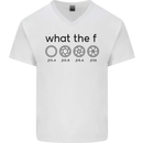 Funny Photography F Stop Camera Lense Mens V-Neck Cotton T-Shirt White