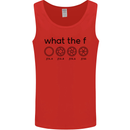 Funny Photography F Stop Camera Lense Mens Vest Tank Top Red