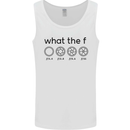 Funny Photography F Stop Camera Lense Mens Vest Tank Top White