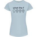 Funny Photography F Stop Camera Lense Womens Petite Cut T-Shirt Light Blue