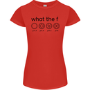 Funny Photography F Stop Camera Lense Womens Petite Cut T-Shirt Red