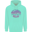 Funny Relaxing Sloth Childrens Kids Hoodie Peppermint