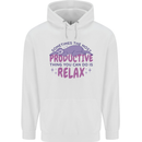 Funny Relaxing Sloth Childrens Kids Hoodie White