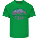 Funny Relaxing Sloth Kids T-Shirt Childrens Irish Green