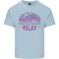 Funny Relaxing Sloth Kids T-Shirt Childrens Light Blue