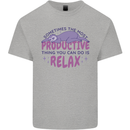 Funny Relaxing Sloth Kids T-Shirt Childrens Sports Grey