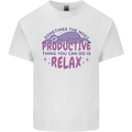 Funny Relaxing Sloth Kids T-Shirt Childrens White