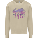 Funny Relaxing Sloth Mens Sweatshirt Jumper Sand