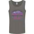 Funny Relaxing Sloth Mens Vest Tank Top Charcoal