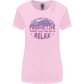 Funny Relaxing Sloth Womens Wider Cut T-Shirt Light Pink