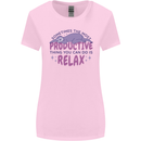 Funny Relaxing Sloth Womens Wider Cut T-Shirt Light Pink