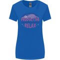 Funny Relaxing Sloth Womens Wider Cut T-Shirt Royal Blue