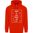 Funny Science RXN E- LOL ROFL XD P+ Geek Childrens Kids Hoodie Bright Red