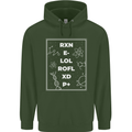 Funny Science RXN E- LOL ROFL XD P+ Geek Childrens Kids Hoodie Forest Green