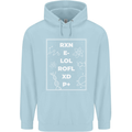 Funny Science RXN E- LOL ROFL XD P+ Geek Childrens Kids Hoodie Light Blue