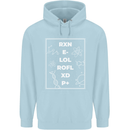 Funny Science RXN E- LOL ROFL XD P+ Geek Childrens Kids Hoodie Light Blue