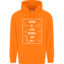 Funny Science RXN E- LOL ROFL XD P+ Geek Childrens Kids Hoodie Orange