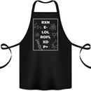 Funny Science RXN E- LOL ROFL XD P+ Geek Cotton Apron 100% Organic Black