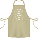 Funny Science RXN E- LOL ROFL XD P+ Geek Cotton Apron 100% Organic Khaki