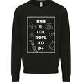 Funny Science RXN E- LOL ROFL XD P+ Geek Kids Sweatshirt Jumper Black