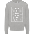 Funny Science RXN E- LOL ROFL XD P+ Geek Kids Sweatshirt Jumper Sports Grey