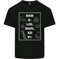 Funny Science RXN E- LOL ROFL XD P+ Geek Kids T-Shirt Childrens Black