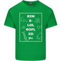 Funny Science RXN E- LOL ROFL XD P+ Geek Kids T-Shirt Childrens Irish Green
