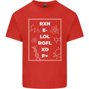 Funny Science RXN E- LOL ROFL XD P+ Geek Kids T-Shirt Childrens Red