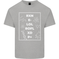 Funny Science RXN E- LOL ROFL XD P+ Geek Kids T-Shirt Childrens Sports Grey