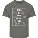 Funny Science RXN E- LOL ROFL XD P+ Geek Mens Cotton T-Shirt Tee Top Charcoal