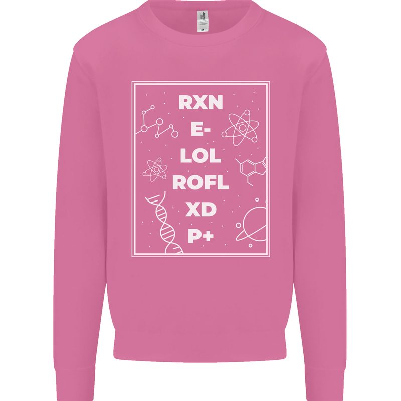 Funny Science RXN E- LOL ROFL XD P+ Geek Mens Sweatshirt Jumper Azalea