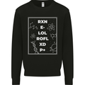 Funny Science RXN E- LOL ROFL XD P+ Geek Mens Sweatshirt Jumper Black