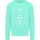Funny Science RXN E- LOL ROFL XD P+ Geek Mens Sweatshirt Jumper Peppermint