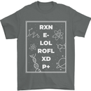 Funny Science RXN E- LOL ROFL XD P+ Geek Mens T-Shirt 100% Cotton Charcoal