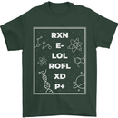 Funny Science RXN E- LOL ROFL XD P+ Geek Mens T-Shirt 100% Cotton Forest Green