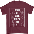 Funny Science RXN E- LOL ROFL XD P+ Geek Mens T-Shirt 100% Cotton Maroon