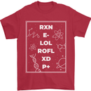 Funny Science RXN E- LOL ROFL XD P+ Geek Mens T-Shirt 100% Cotton Red