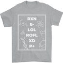 Funny Science RXN E- LOL ROFL XD P+ Geek Mens T-Shirt 100% Cotton Sports Grey