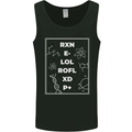 Funny Science RXN E- LOL ROFL XD P+ Geek Mens Vest Tank Top Black