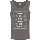 Funny Science RXN E- LOL ROFL XD P+ Geek Mens Vest Tank Top Charcoal