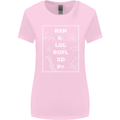 Funny Science RXN E- LOL ROFL XD P+ Geek Womens Wider Cut T-Shirt Light Pink